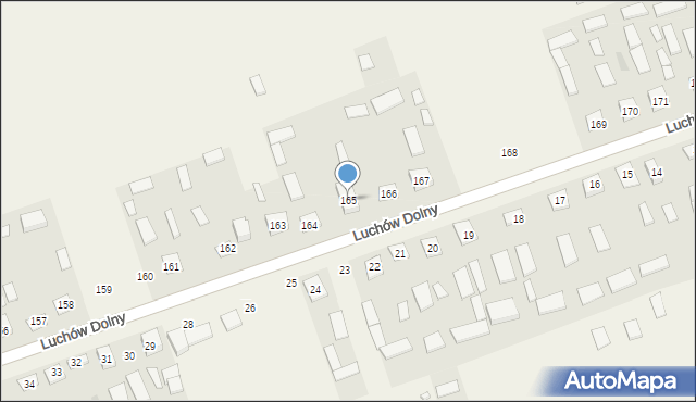 Luchów Dolny, Luchów Dolny, 165, mapa Luchów Dolny