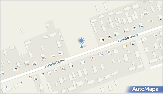 Luchów Dolny, Luchów Dolny, 168, mapa Luchów Dolny