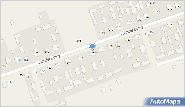 Luchów Dolny, Luchów Dolny, 17, mapa Luchów Dolny