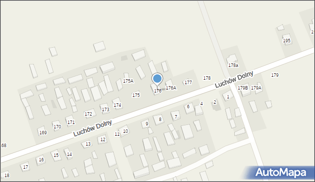 Luchów Dolny, Luchów Dolny, 176, mapa Luchów Dolny