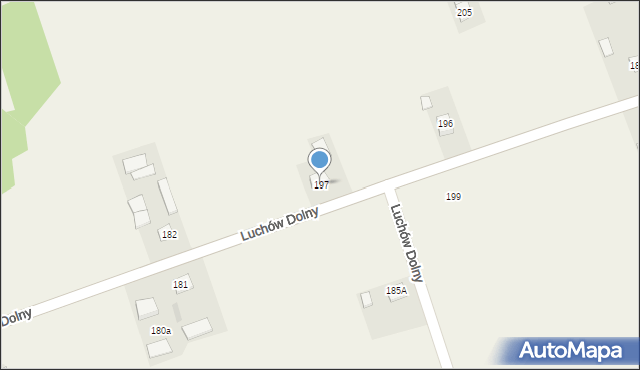 Luchów Dolny, Luchów Dolny, 197, mapa Luchów Dolny