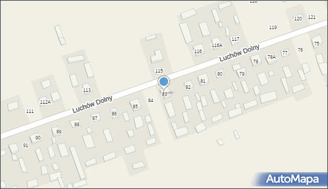 Luchów Dolny, Luchów Dolny, 83, mapa Luchów Dolny