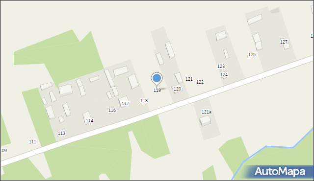 Luchów Górny, Luchów Górny, 119, mapa Luchów Górny