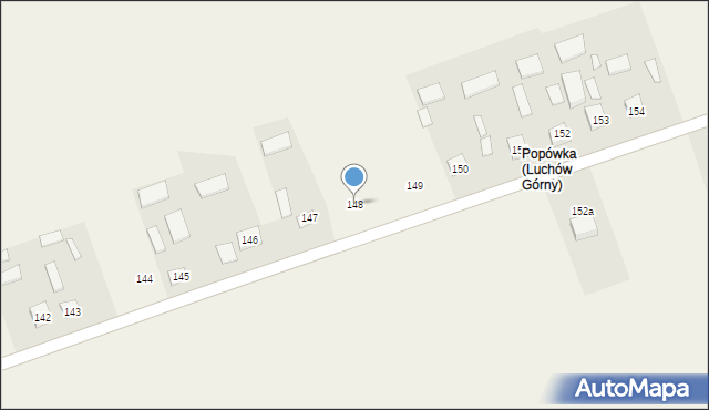Luchów Górny, Luchów Górny, 148, mapa Luchów Górny