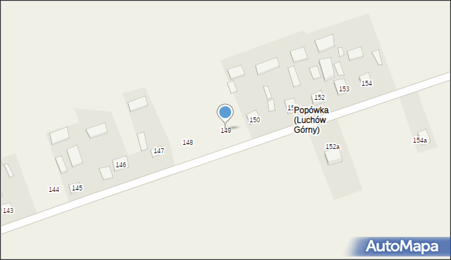 Luchów Górny, Luchów Górny, 149, mapa Luchów Górny