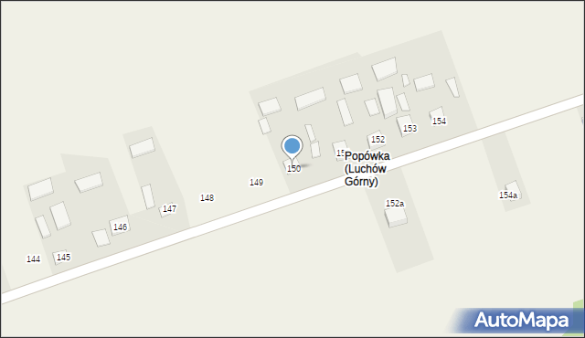 Luchów Górny, Luchów Górny, 150, mapa Luchów Górny