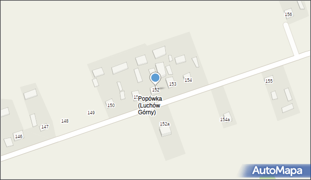 Luchów Górny, Luchów Górny, 152, mapa Luchów Górny