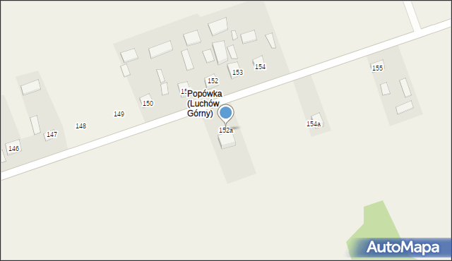 Luchów Górny, Luchów Górny, 152a, mapa Luchów Górny