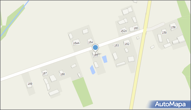 Luchów Górny, Luchów Górny, 165, mapa Luchów Górny