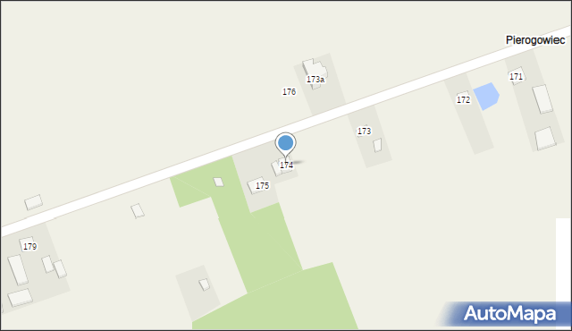 Luchów Górny, Luchów Górny, 174, mapa Luchów Górny