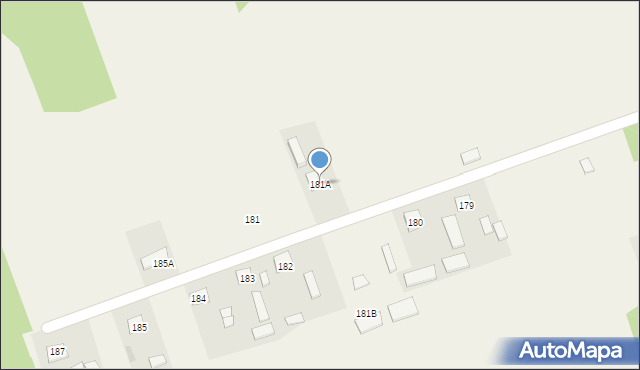 Luchów Górny, Luchów Górny, 181A, mapa Luchów Górny