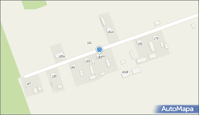 Luchów Górny, Luchów Górny, 182, mapa Luchów Górny