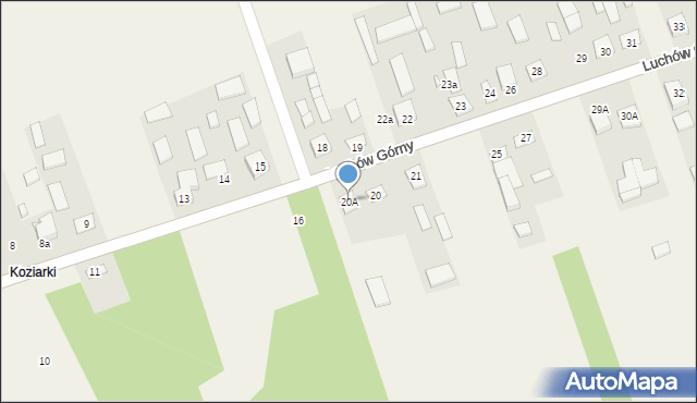 Luchów Górny, Luchów Górny, 20A, mapa Luchów Górny
