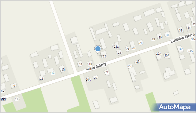 Luchów Górny, Luchów Górny, 22a, mapa Luchów Górny