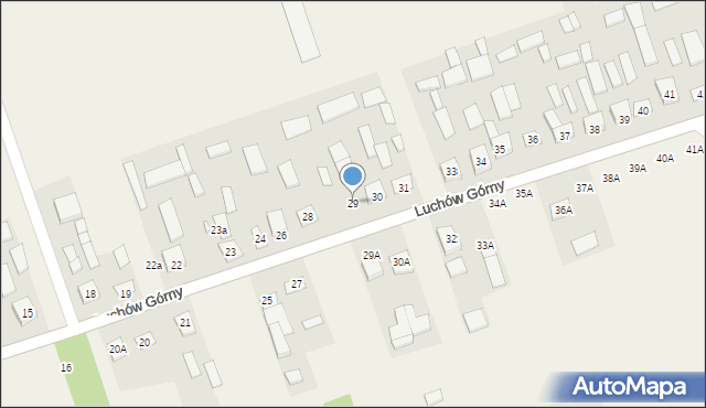 Luchów Górny, Luchów Górny, 29, mapa Luchów Górny