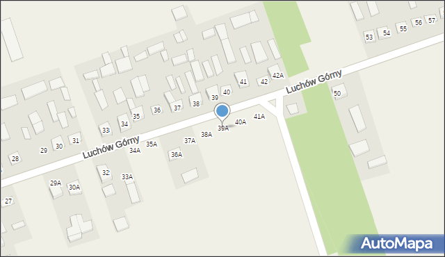 Luchów Górny, Luchów Górny, 39A, mapa Luchów Górny