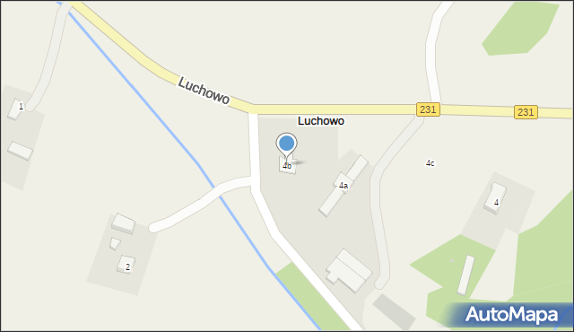 Luchowo, Luchowo, 4b, mapa Luchowo