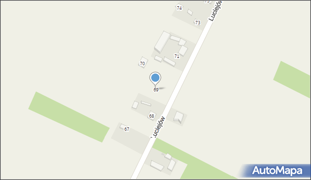 Luciejów, Luciejów, 69, mapa Luciejów