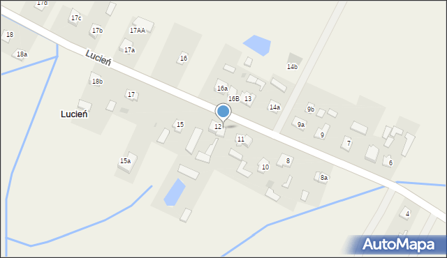 Lucień, Lucień, 12a, mapa Lucień