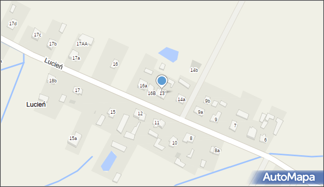 Lucień, Lucień, 13, mapa Lucień