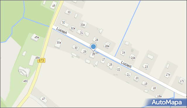 Lucień, Lucień, 26, mapa Lucień