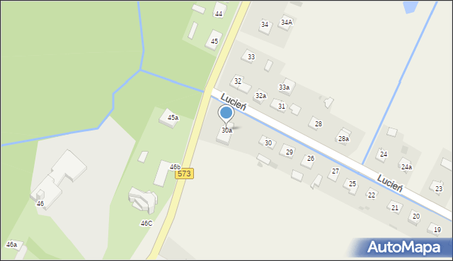 Lucień, Lucień, 30a, mapa Lucień