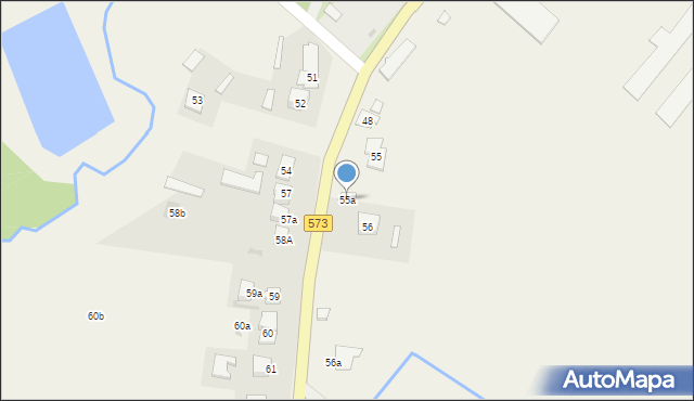 Lucień, Lucień, 55a, mapa Lucień