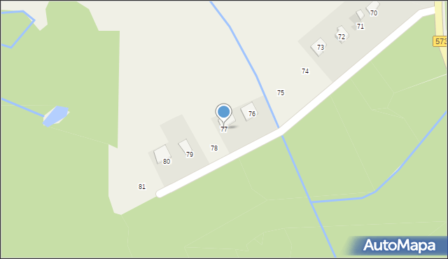 Lucień, Lucień, 77, mapa Lucień