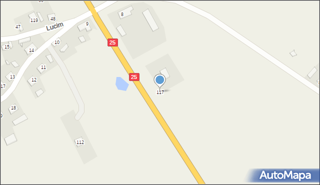 Lucim, Lucim, 117, mapa Lucim