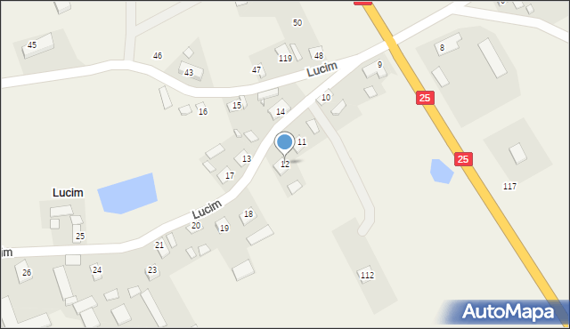 Lucim, Lucim, 12, mapa Lucim