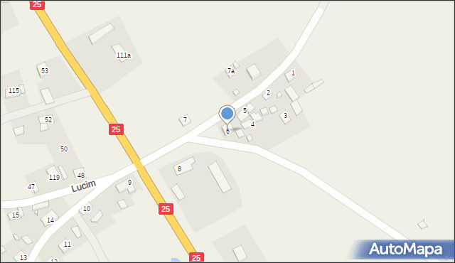 Lucim, Lucim, 6, mapa Lucim