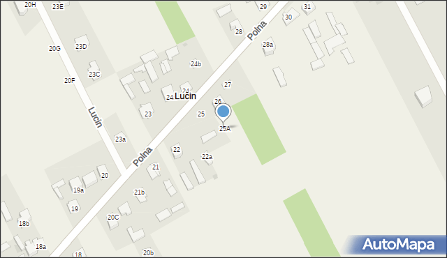 Lucin, Lucin, 25A, mapa Lucin