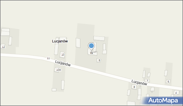 Lucjanów, Lucjanów, 9a, mapa Lucjanów