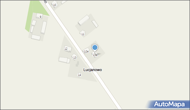 Lucjanowo, Lucjanowo, 13a, mapa Lucjanowo