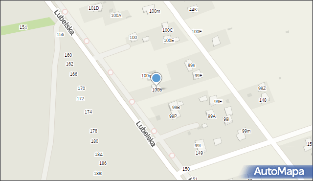 Łucka, Łucka, 100b, mapa Łucka