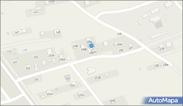 Łucka, Łucka, 104, mapa Łucka