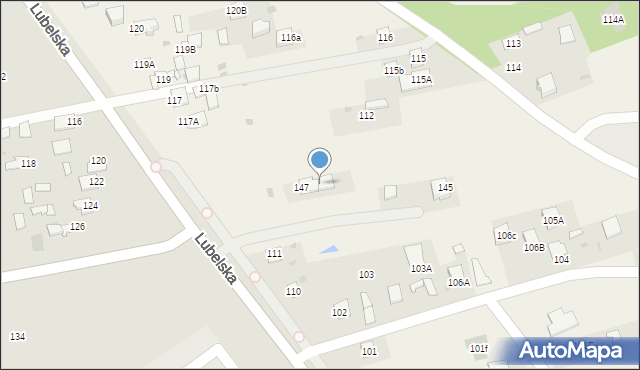 Łucka, Łucka, 147a, mapa Łucka