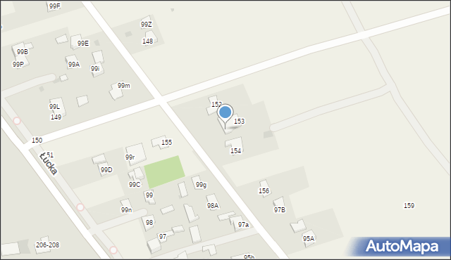 Łucka, Łucka, 158, mapa Łucka