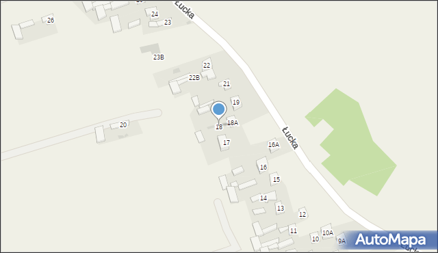 Łucka, Łucka, 18, mapa Łucka