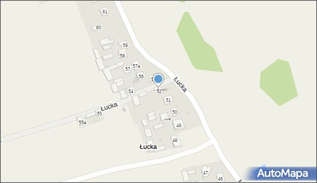 Łucka, Łucka, 52, mapa Łucka