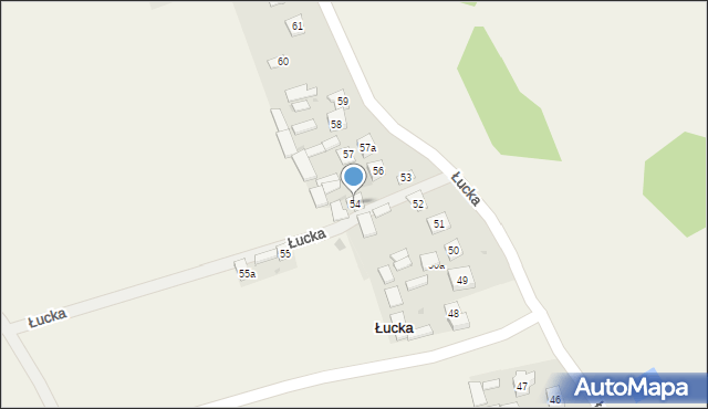 Łucka, Łucka, 54, mapa Łucka
