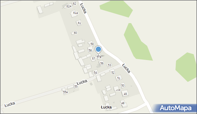 Łucka, Łucka, 57a, mapa Łucka