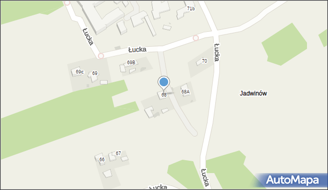 Łucka, Łucka, 68, mapa Łucka