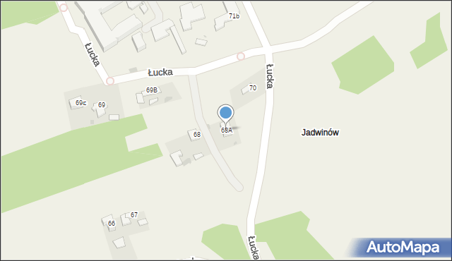 Łucka, Łucka, 68A, mapa Łucka