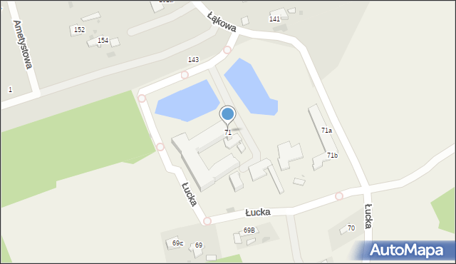 Łucka, Łucka, 71, mapa Łucka