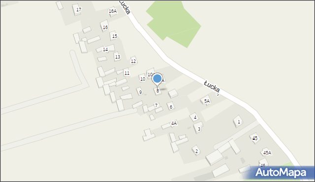 Łucka, Łucka, 8, mapa Łucka
