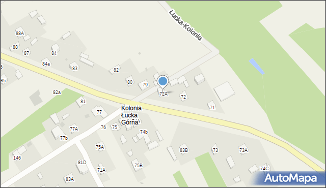 Łucka-Kolonia, Łucka-Kolonia, 72A, mapa Łucka-Kolonia