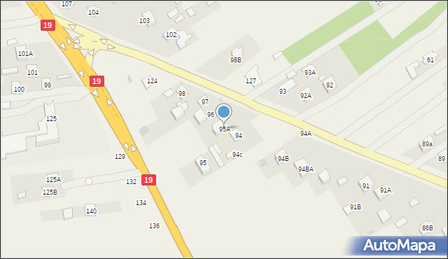 Łucka-Kolonia, Łucka-Kolonia, 95A, mapa Łucka-Kolonia