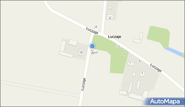 Łuczaje, Łuczaje, 13, mapa Łuczaje