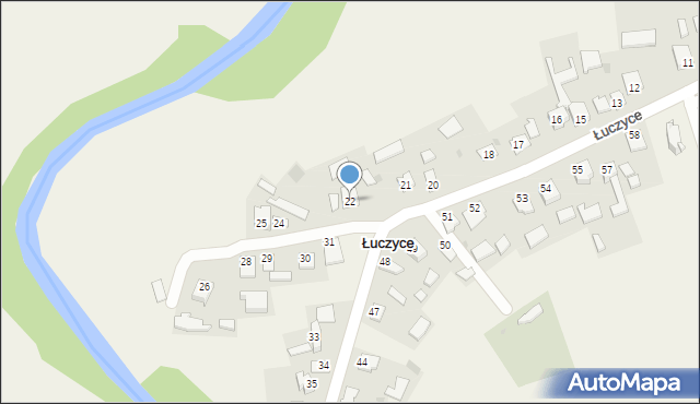 Łuczyce, Łuczyce, 22, mapa Łuczyce